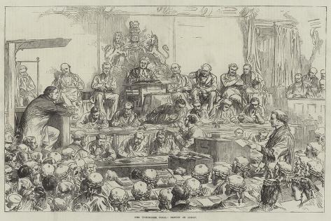 Giclee Print: The Tichborne Trial, Sketch in Court: 18x12in