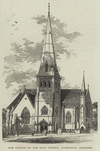 Giclee Print: New Church of the Holy Trinity, Tulse-Hill, Norwood: 18x12in