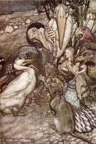 Giclee Print: Alice 's Adventures in Wonderland by Lewis Carroll by Arthur Rackham: 18x12in