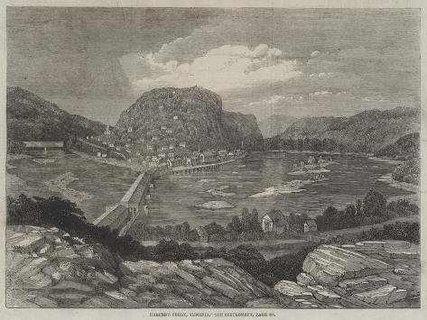 Giclee Print: Harper's Ferry, Virginia: 12x9in