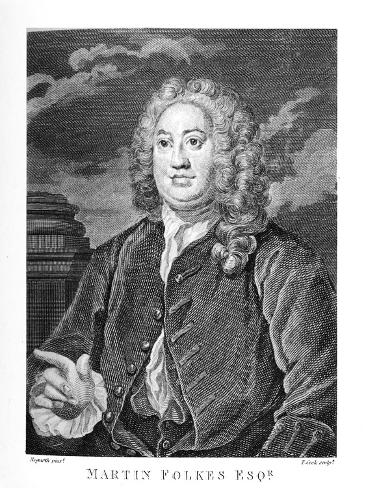 Giclee Print: Martin Folkes esq by William Hogarth by William Hogarth: 12x9in