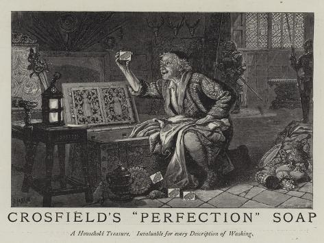 Giclee Print: Advertisement, Crosfield's Perfection Soap: 12x9in