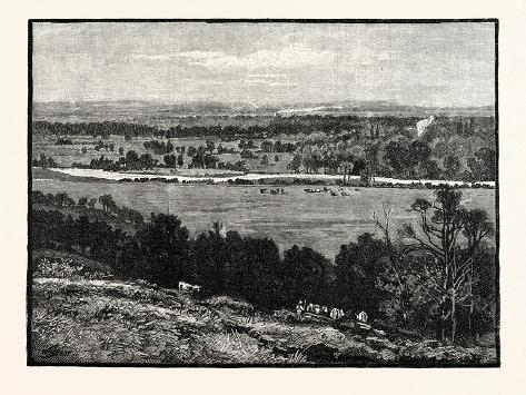 Giclee Print: Runnymede from Cooper's Hill: 12x9in