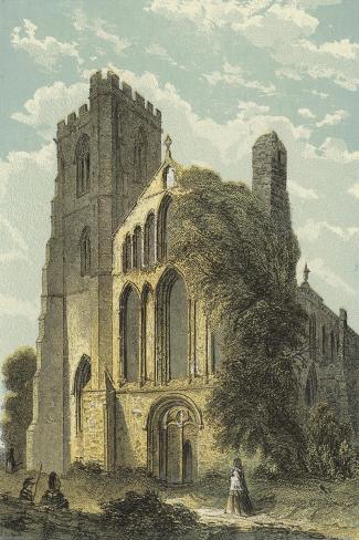 Giclee Print: Llandaff Cathedral, West Front: 18x12in