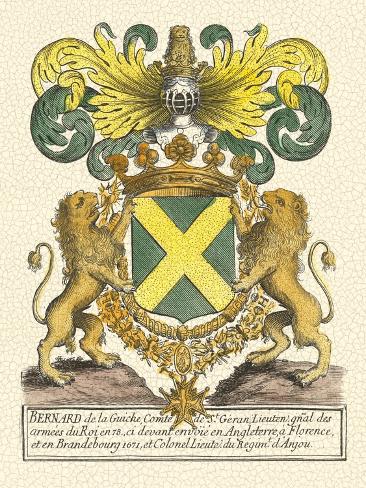 Art Print: Noble Heraldry I by Vision Studio: 12x9in