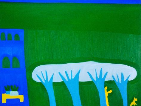 Giclee Print: Paradise, 1997, (oil on linen) by Cristina Rodriguez: 12x9in