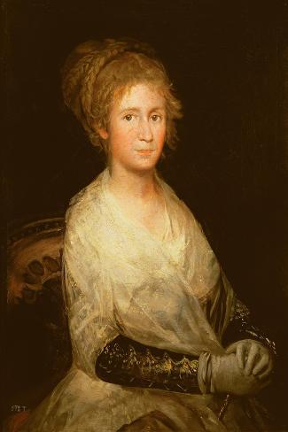 Premium Giclee Print: Portrait Thought to Be Josepha Bayeu (D.1812) Wife of Goya, C.1798 (Oil on Canvas) by Goya: 30x20in
