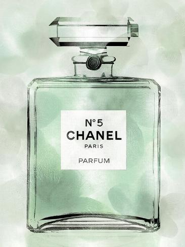 Art Print: Green Perfume Bottle by Madeline Blake: 12x9in