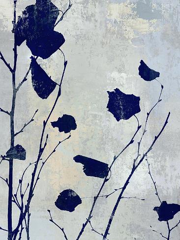 Art Print: Nature Silhouette Blue III by Danielle Carson: 12x9in