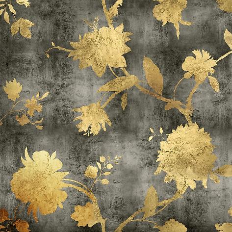 Art Print: Golden Silhouette I by Erin Lange: 12x12in