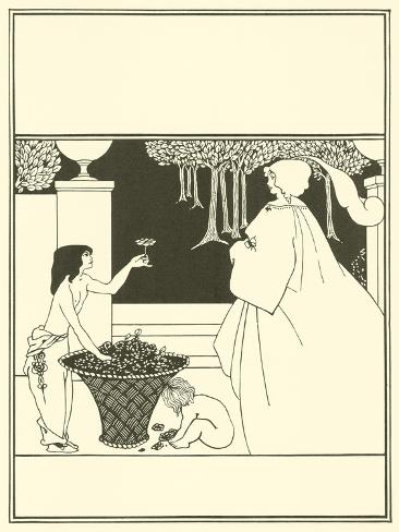 Giclee Print: Cover Design, the Yellow Book (Lithograph) by Aubrey (after) Beardsley: 12x9in