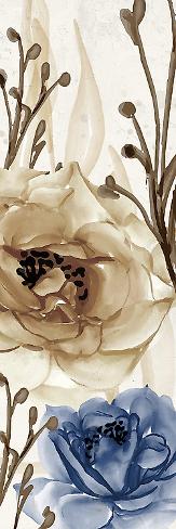 Art Print: Blue Notes Panel 1 by Kimberly Allen: 24x8in