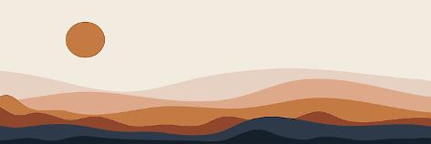 Photographic Print: Landscape Illustration, Nature Landscape Background. Wall Art Vector by donnaya dasri: 24x8in