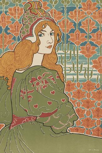 Giclee Print: The Green Dress by Louis Rhead: 30x20in