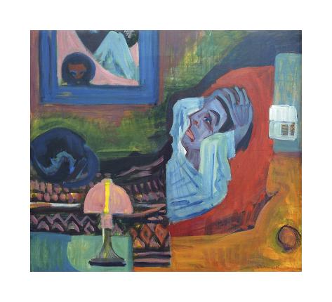 Premium Giclee Print: Patient in the Night - The Patient by Ernst Ludwig Kirchner: 20x22in