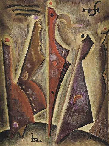 Giclee Print: Constructivo Abstracto by Joaquin Torres-garcia: 24x18in