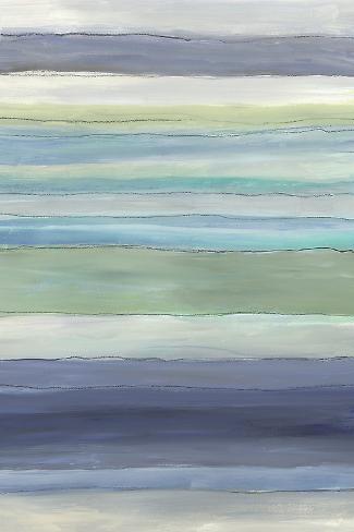 Art Print: Soft Stripe Blue I by Allison Pearce: 18x12in