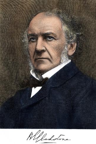 Giclee Print: Portrait of William Ewart Gladstone, British Prime Minister and Politician (1809-1898). 19Th Centur: 18x12in