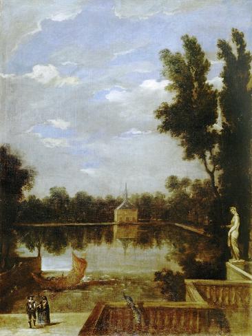 Giclee Print: Estanque Del Buen Retiro … (Painting on Canvas) by Juan Bautista Martinez del Mazo: 12x9in