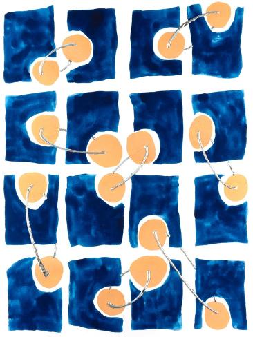 Art Print: Abstract Puzzle I by Michael Willett: 12x9in