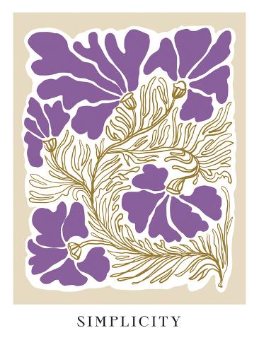 Giclee Print: Purple Harmony by Treechild: 12x9in