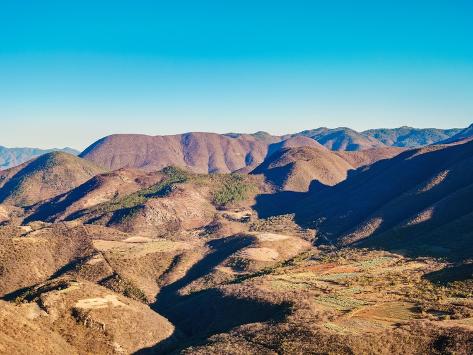 Photographic Print: Landscape seen from Hierve el Agua, San Lorenzo Albarradas, Oaxaca State, Mexico by Karol Kozlowski: 12x9in