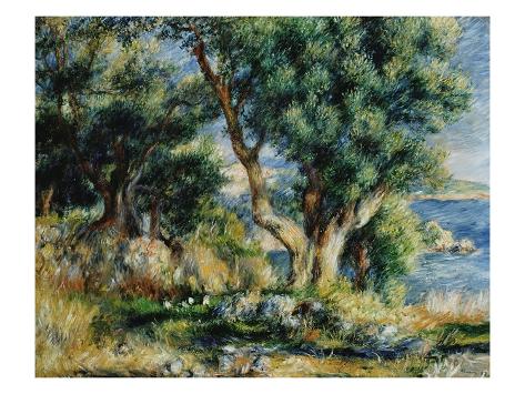 Giclee Print: Landscape near Menton Art Print by Pierre-Auguste Renoir by Pierre-Auguste Renoir: 16x12in