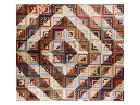 Giclee Print: An Amish Pieced & Quilted Cotton Coverlet, Late 19th/Early 20th Century: 24x18in