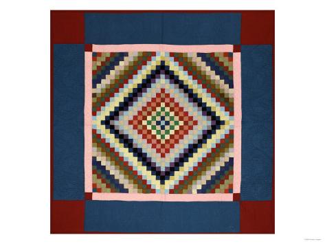 Giclee Print: An Amish Pieced Cotton and Wool Quilted Coverlet, Lancaster County, Pennsylvania, circa 1925: 24x18in