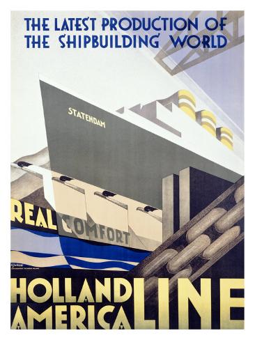 Giclee Print: Holland to America Line: 24x18in