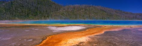 Photographic Print: Grand Prismatic Spring, Yellowstone National Park, Wyoming, USA: 42x14in