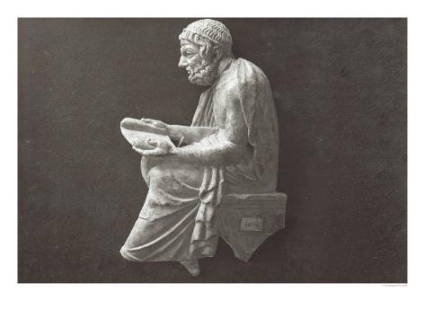 Giclee Print: Sophocles Poet Reading Art Print: 24x18in