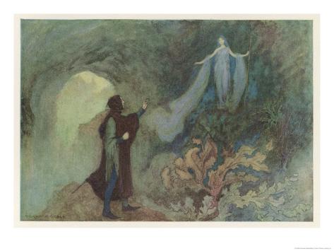 Giclee Print: Cenerentola, (The Italian Version of the Cinderella Story) the Prince and the Fairy by Warwick Goble: 24x18in