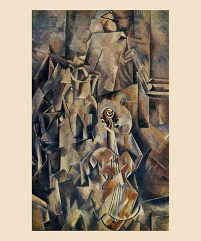 Art Print: Violon and Jug Wall Art by Georges Braque by Georges Braque: 24x20in
