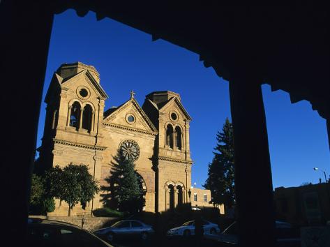 Photographic Print: St. Francis Cathedral, Santa Fe Poster by Michael Snell: 24x18in