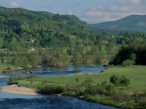 Photographic Print: The River Tay Three Miles North of Dunkeld, Tayside, Scotland, United Kingdom by Adam Woolfitt: 24x18in
