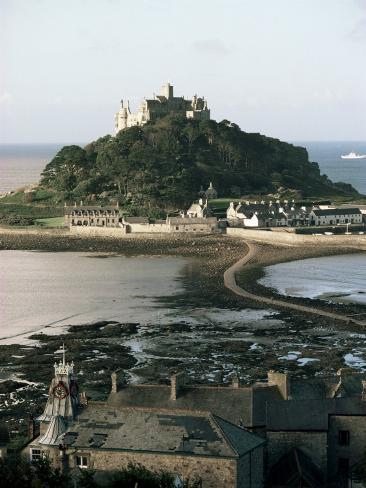 Photographic Print: St. Michaels Mount, Cornwall Poster by Adam Woolfitt: 24x18in