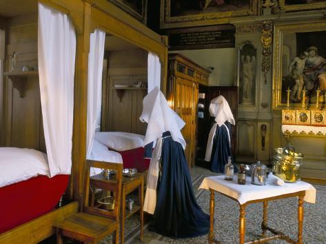 Photographic Print: Tableau Shows Work of the Nursing Sisters, Hotel Dieu, Beaune, Burgundy, France by Adam Woolfitt: 24x18in