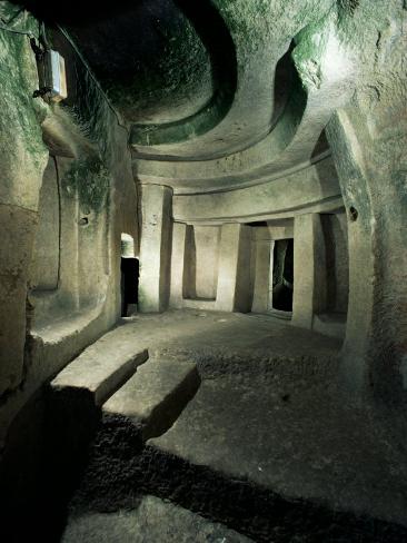 Photographic Print: Hypogeum, Hal Saflieni Poster by Adam Woolfitt: 24x18in