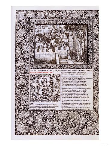 Giclee Print: Troilus and Criseyde, Liber Secundus, from 'The Works of Geoffrey Chaucer', 1896 by Henry Thomas Alken: 24x18in
