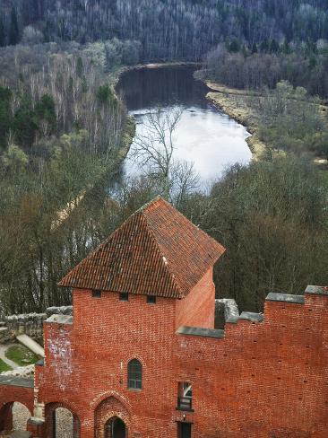 Photographic Print: Turaida Castle by Gauja River, Sigulda, Latvia by Keren Su: 24x18in