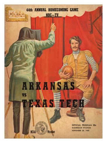 Giclee Print: Arkansas vs. Texas Tech, 1965: 24x18in