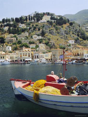 Photographic Print: Yialos, Symi Poster by Fraser Hall: 24x18in