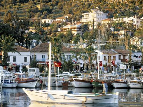 Photographic Print: Kas, Southern Turkey Poster by Peter Adams: 24x18in