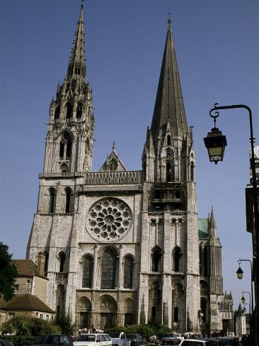 Photographic Print: Chartres Cathedral, Chartres, France Poster: 24x18in