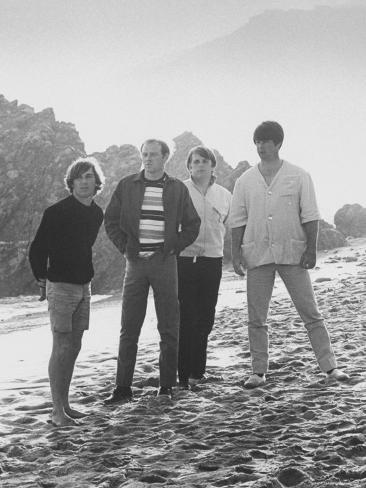 Premium Photographic Print: Members of Singing Quartet, the Beach Boys Wilson, Mike Love, Carl Wilson, Brian Wilson by Bill Ray: 24x18in