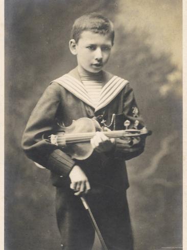 Photographic Print: Franz Von Vecsey Young Violinist in 1905 Poster: 24x18in