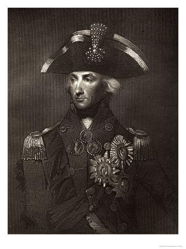 Giclee Print: Lord Viscount Nelson Art Print by Richard Westall by Richard Westall: 24x18in