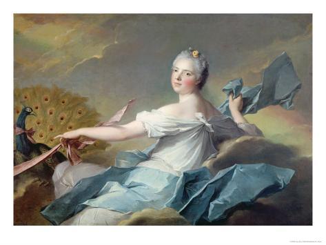 Giclee Print: Portrait of Adelaide de France, as the Element Air by Jean-Marc Nattier: 24x18in