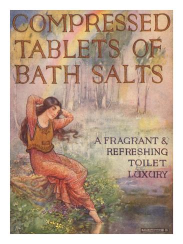 Giclee Print: Bath Salts, UK Art Print: 24x18in